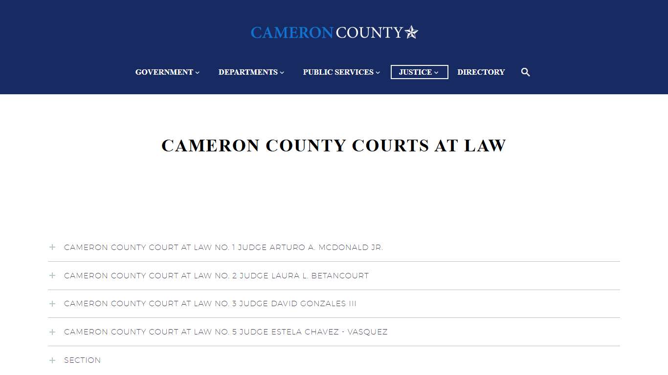 Cameron County Courts at Law - Cameron County